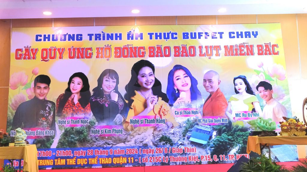 CẦN ĐƯỚC: BAN TRỊ SỰ – PHÂN BAN NI GIỚI HUYỆN TỔ CHỨC TIỆC BUFFET GÂY QUỸ CỨU TRỢ BÃO LỤT ĐỒNG BÀO MIỀN BẮC.